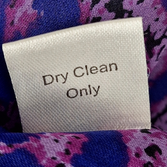 Parker Purple 100% Silk Leopard Print Mobwife Maxamalism Faux Wrap Mini Dress- S - Picture 14 of 15